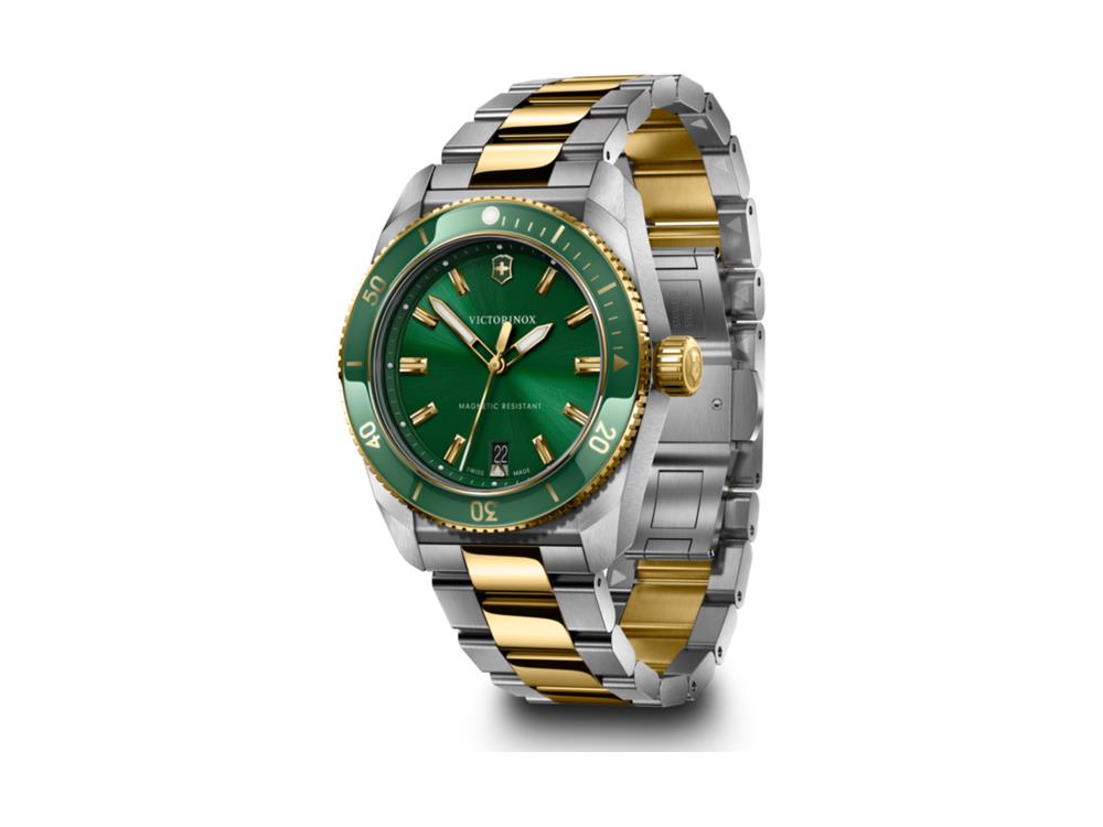 Reloj de Cuarzo Victorinox Maverick, Acero Inoxidable 316L, Verde, 39 mm,V242101