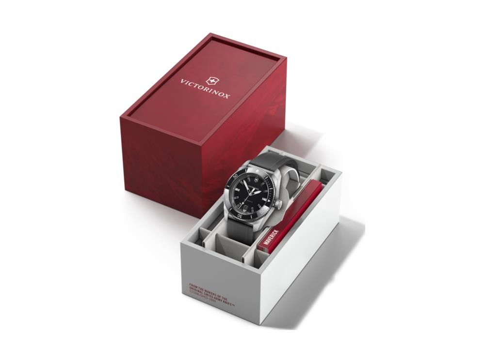 Reloj Automático Victorinox Maverick, Acero Inoxidable 316L, Negro, V242104