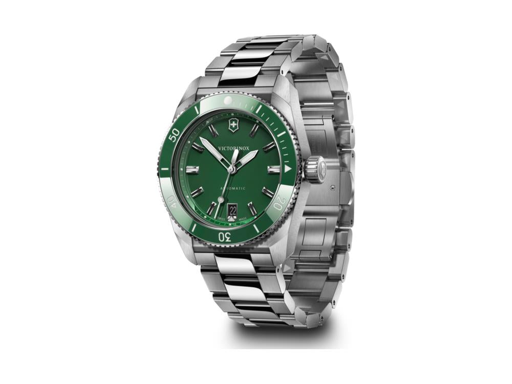 Reloj Automático Victorinox Maverick, Acero Inoxidable 316L, Verde, V242107