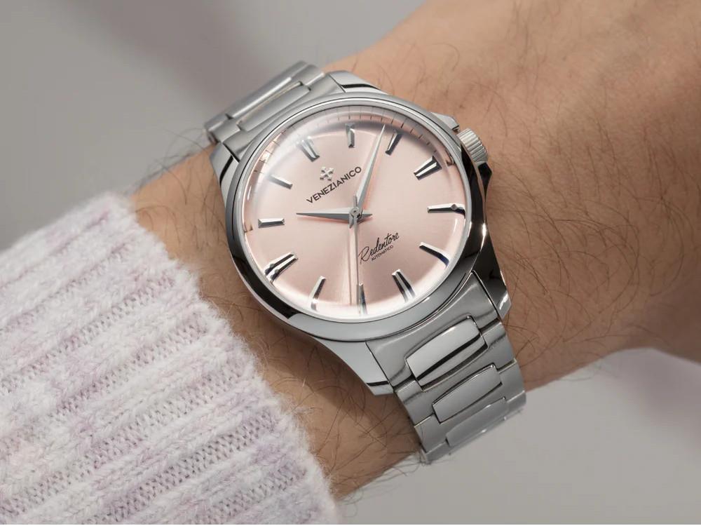 Reloj Automático Venezianico Redentore, 36 mm, Rosa, 1121503C