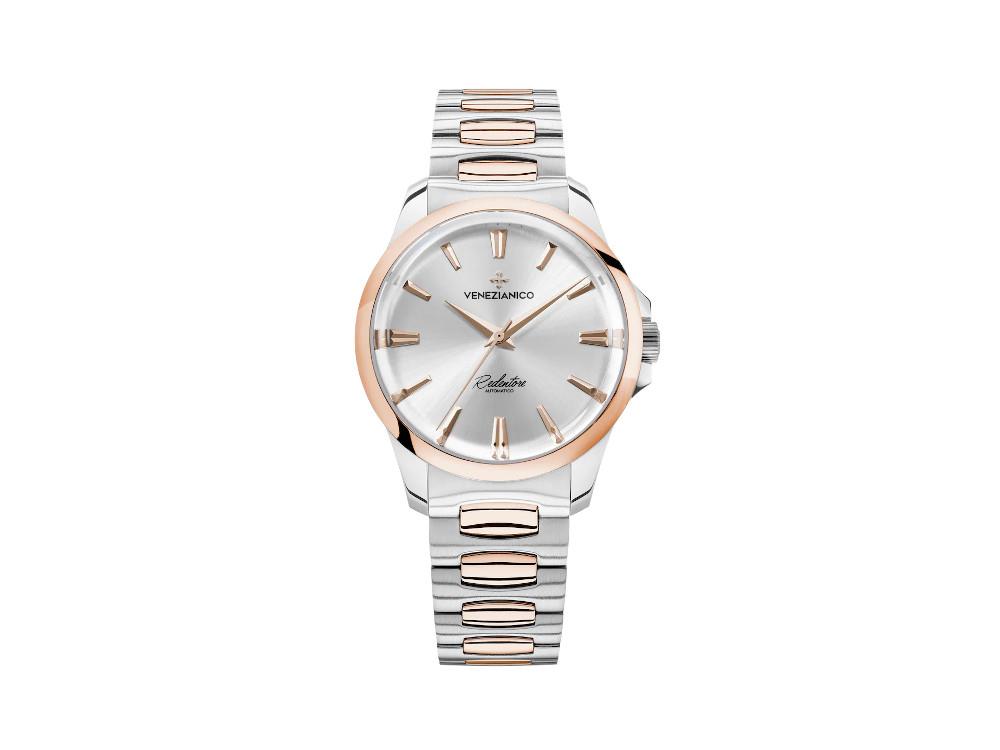 Reloj Automático Venezianico Redentore, 36 mm, Plata, 1121506C