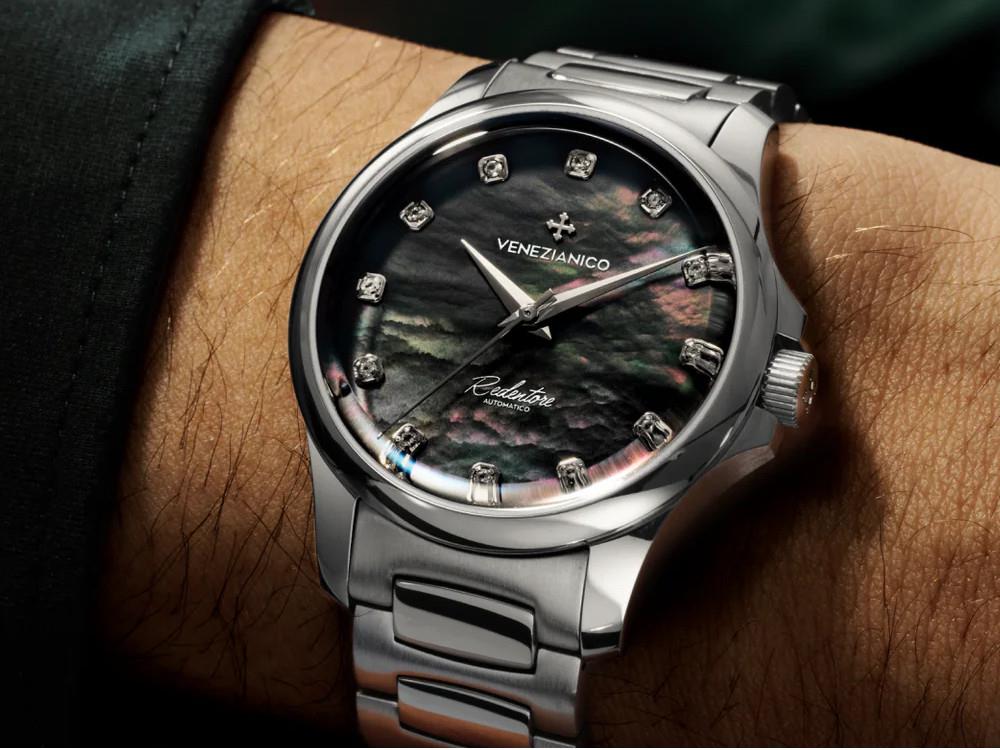 Reloj Automático Venezianico Redentore , 36 mm, Negro, 1121521C