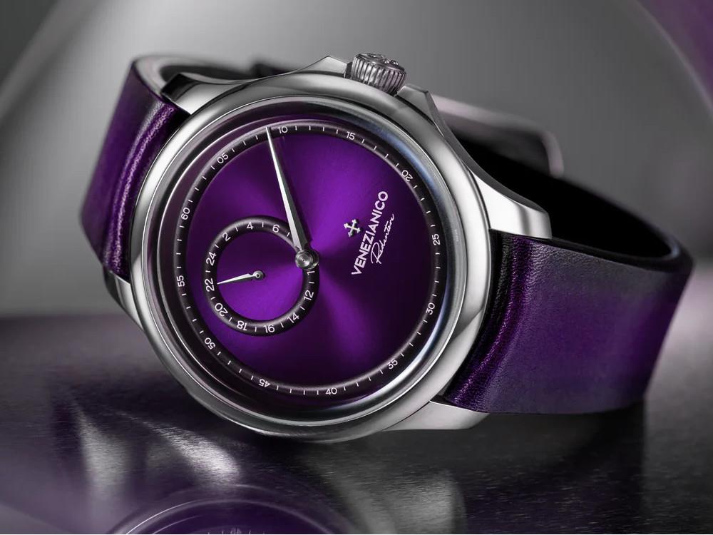 Reloj Automático Venezianico Redentore Enigma, 40 mm, Violeta, 1221572