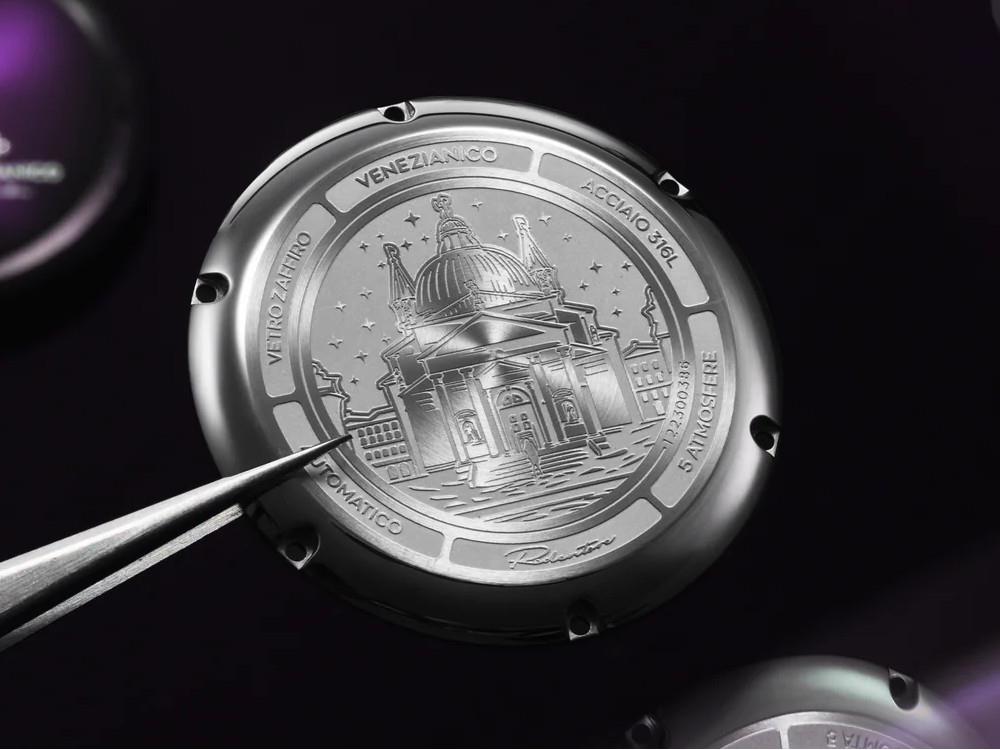 Reloj Automático Venezianico Redentore Enigma, 40 mm, Violeta, 1221572