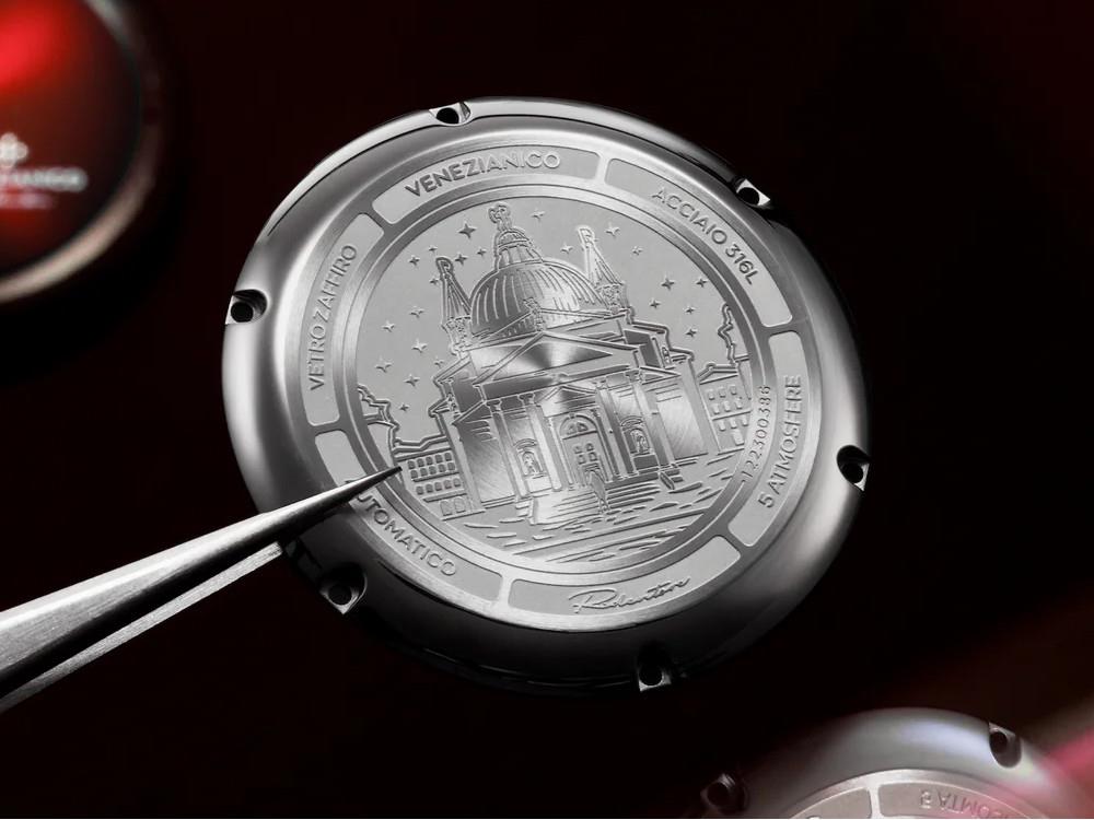 Reloj Automático Venezianico Redentore Enigma, 40 mm, Rojo, 1221573