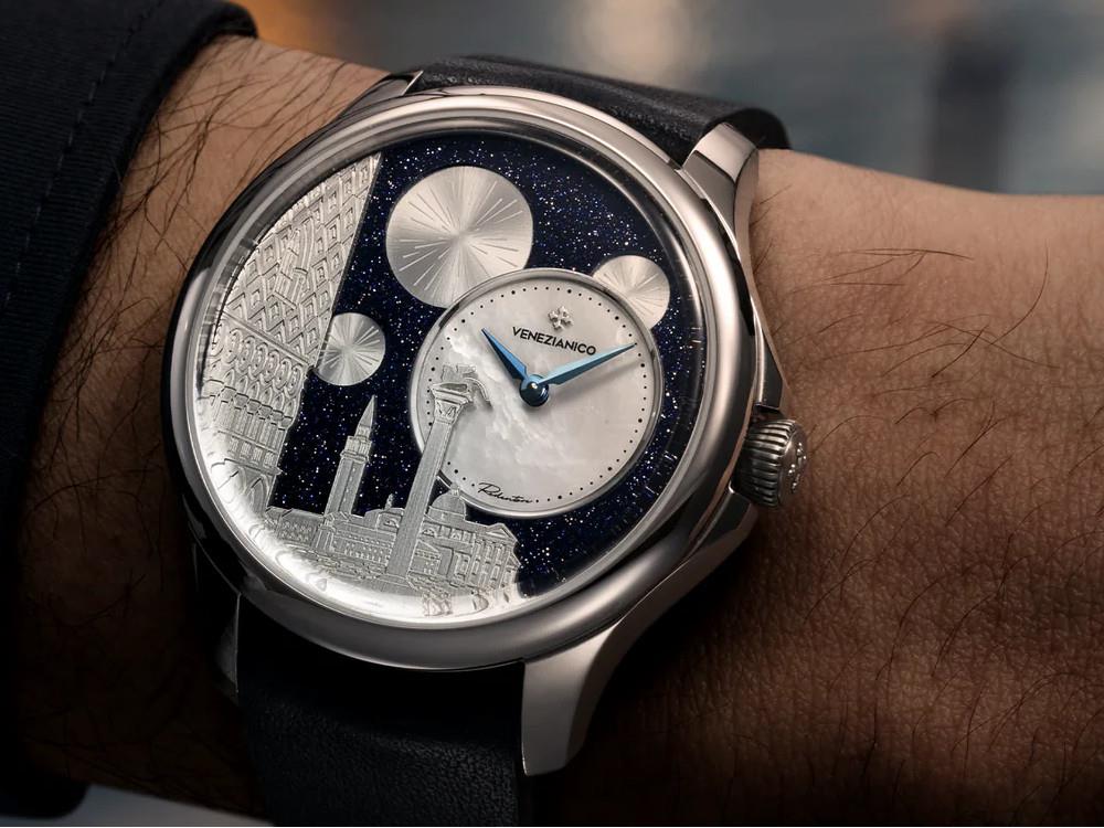 Reloj Automático Venezianico Redentore Bellanotte, 40 mm, Negro, 1221575