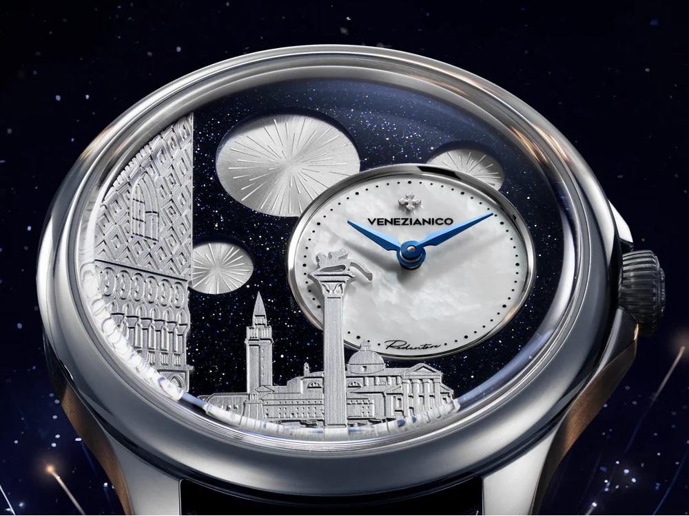 Reloj Automático Venezianico Redentore Bellanotte, 40 mm, Negro, 1221575