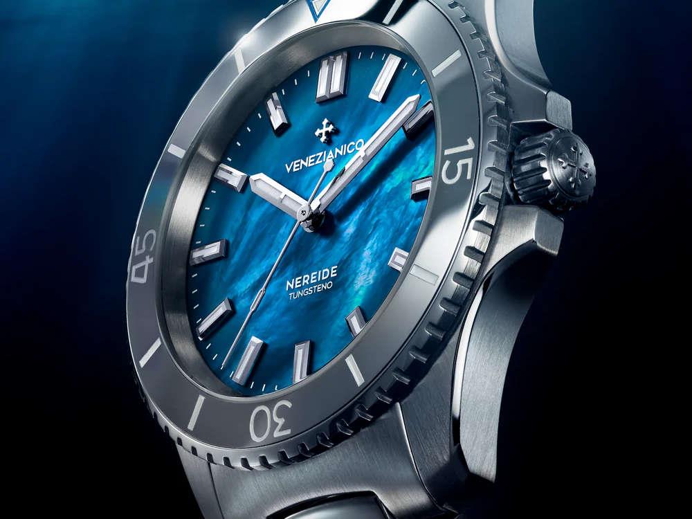 Reloj Automático Venezianico Nereide Tungsteno, 39 mm, Azul, 3121541C