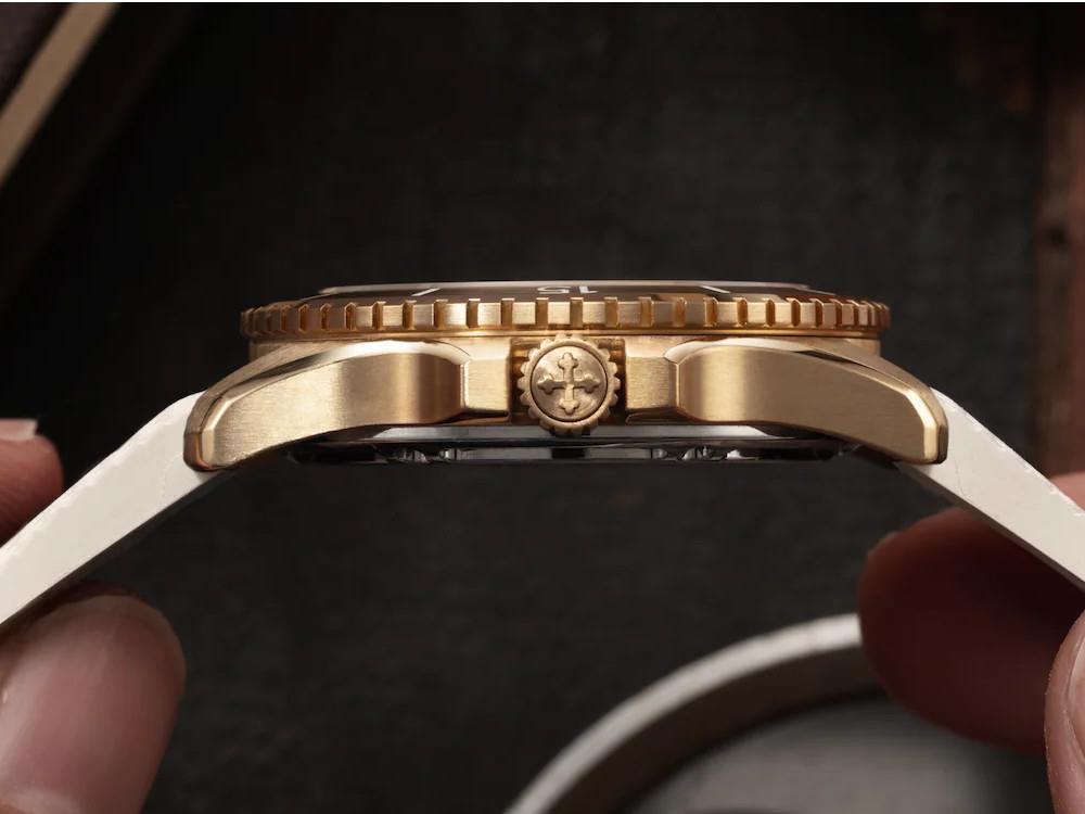 Reloj Automático Venezianico Nereide Bronzo 39 mm, Blanco, 3121556