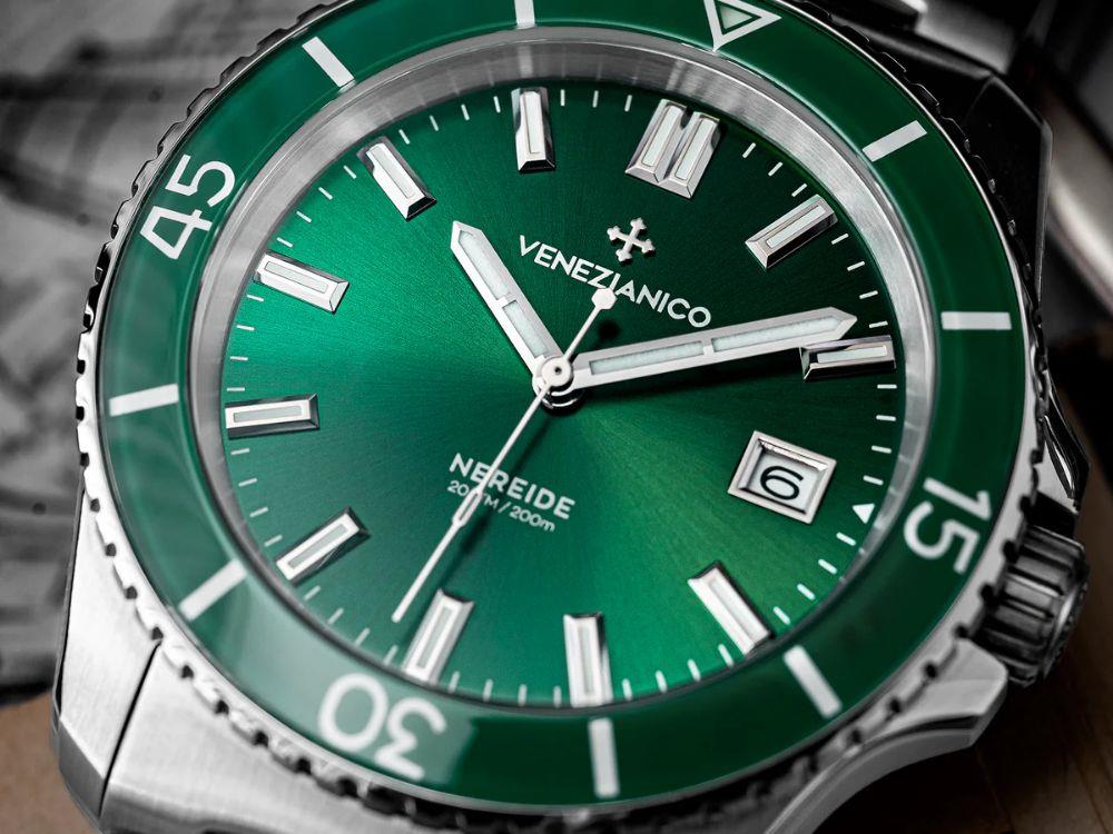 Reloj Automático Venezianico Nereide, 42 mm, Verde, 3321511C