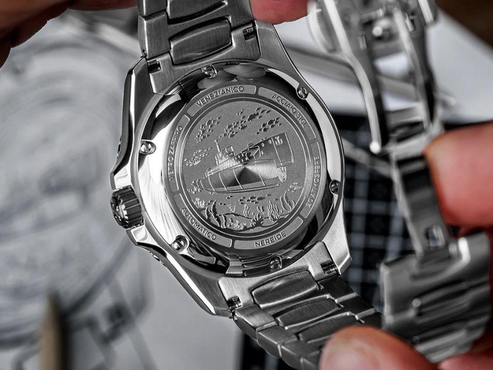 Reloj Automático Venezianico Nereide, 42 mm, Burdeos, 3321513C