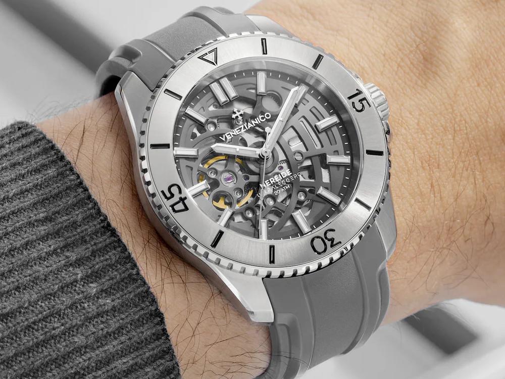 Reloj Automático Venezianico Nereide Ultraleggero, 42 mm, Gris, 3921508
