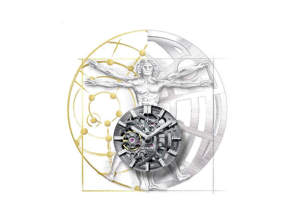 Reloj Automático Venezianico Nereide Ultraleggero, 42 mm, Gris, 3921508