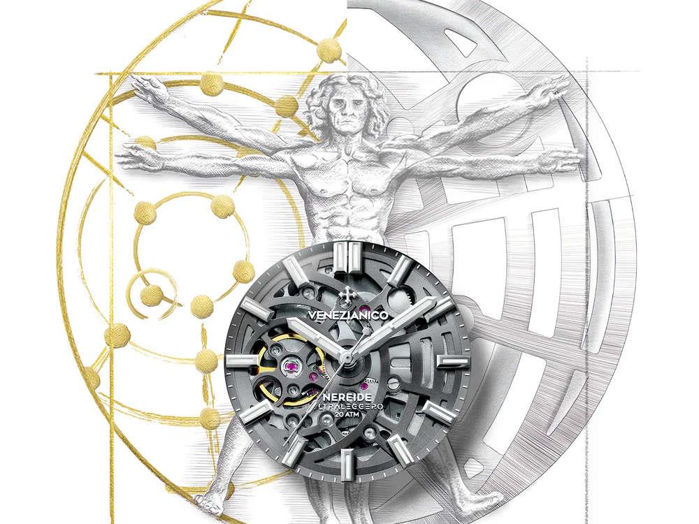 Reloj Automático Venezianico Nereide Ultraleggero 42 mm, Gris, 3921508C