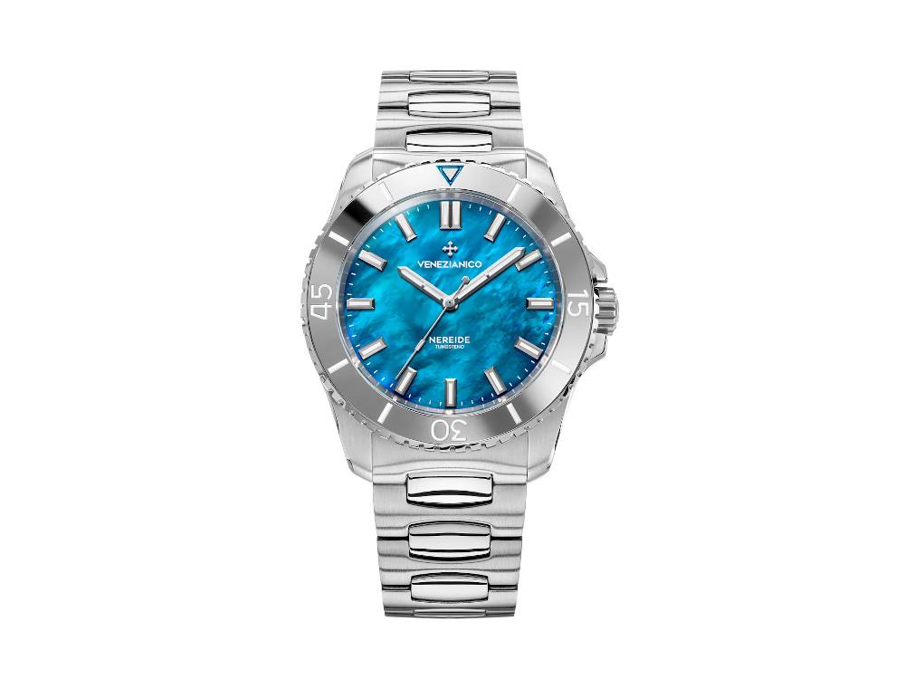 Reloj Automático Venezianico Nereide Tungsteno 42 mm, Azul, 3921541C
