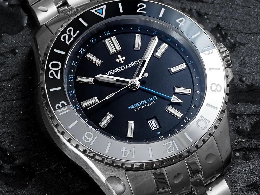 Reloj Automático Venezianico Nereide GMT Ceratung™, 42 mm, Negro, 4521500S