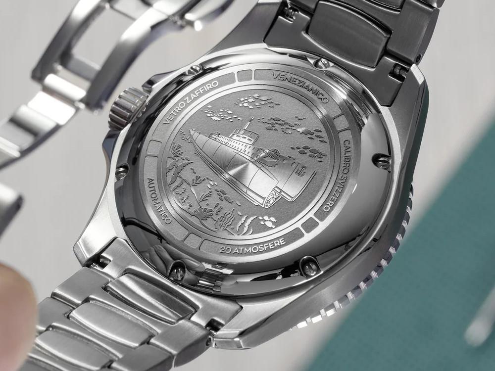 Reloj Automático Venezianico Nereide Ceramica, 42 mm, Negro, 4521530C