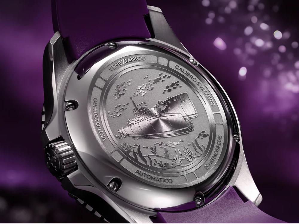 Reloj Automático Venezianico Nereide Ametista, 42 mm, Violeta, 4521545
