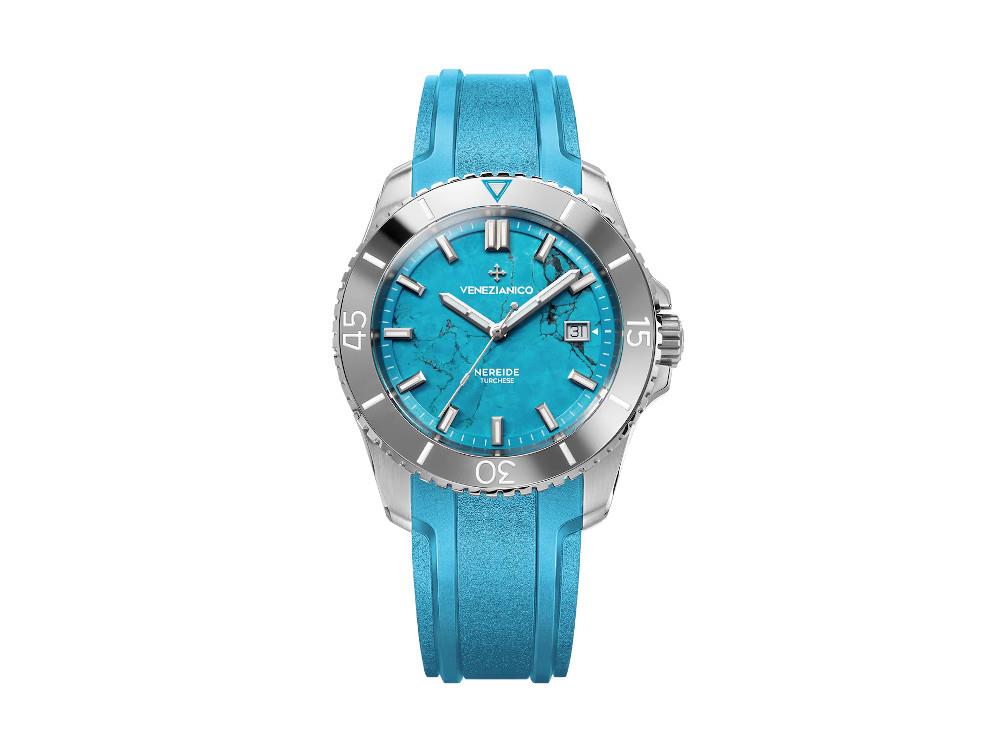 Reloj Automático Venezianico Nereide Turchese, 42 mm, Turquesa, 4521547