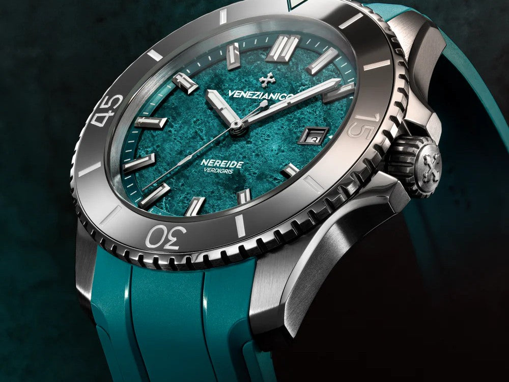 Reloj Automático Venezianico Nereide Verdigris, 42 mm, Turquesa, 4521549