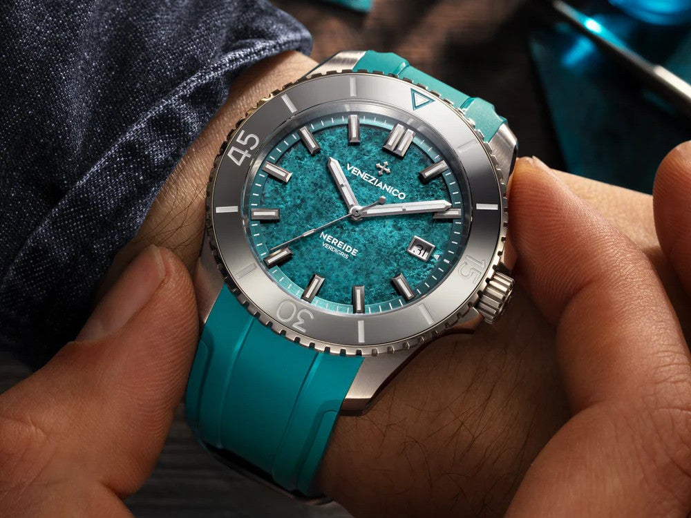 Reloj Automático Venezianico Nereide Verdigris, 42 mm, Turquesa, 4521549