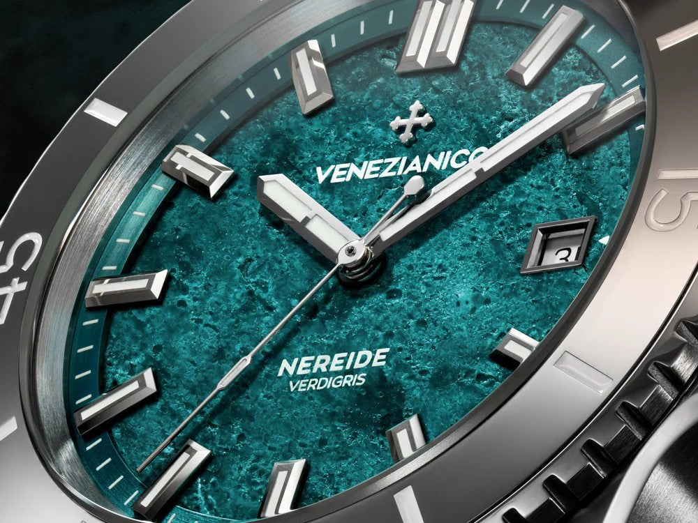Reloj Automático Venezianico Nereide Verdigris, 42 mm, Turquesa, 4521549