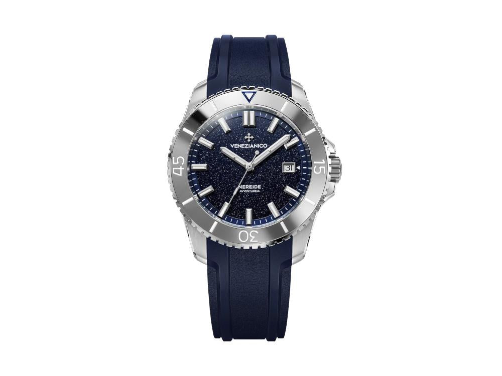 Reloj Automático Venezianico Nereide Avventurina, 42 mm, Azul, 4521550