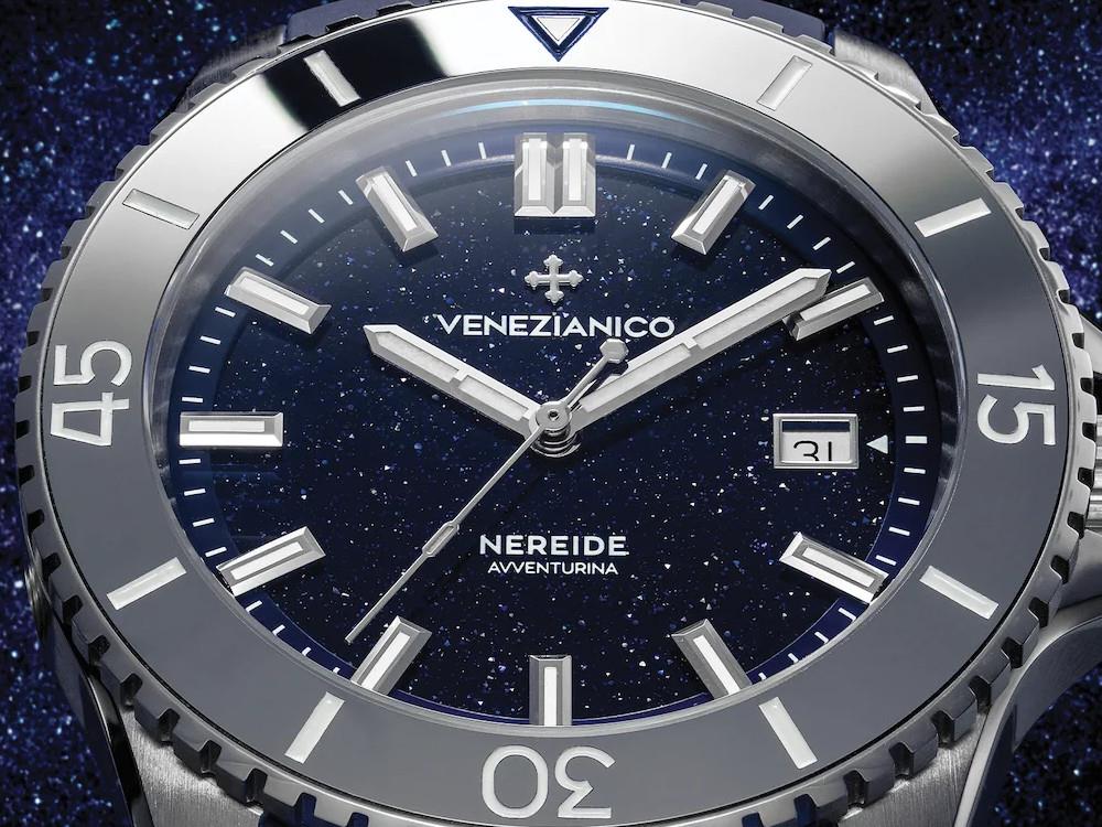 Reloj Automático Venezianico Nereide Avventurina, 42 mm, Azul, 4521550