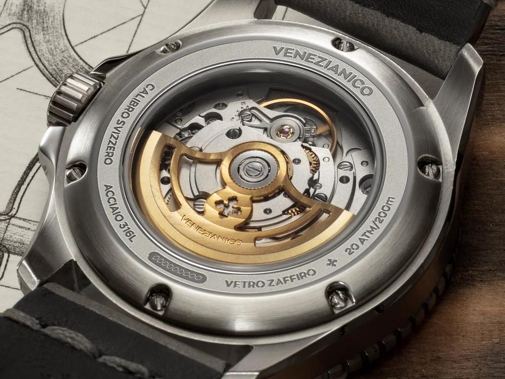 Reloj Automático Venezianico Nereide Damasco, 42 mm, Gris, 4521565