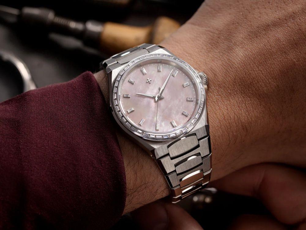 Reloj Automático Venezianico Arsenale Moissanite, 37 mm, Rosa, 6121513C