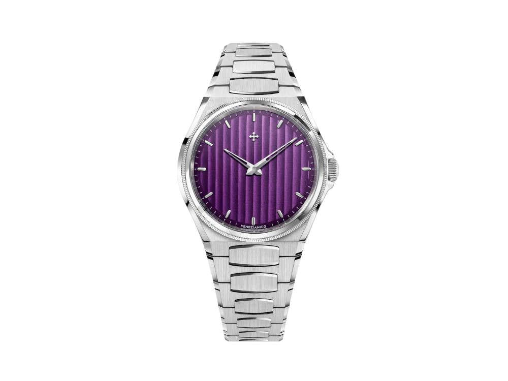 Reloj Automático Venezianico Arsenale, 40 mm, Violeta, 6221501C