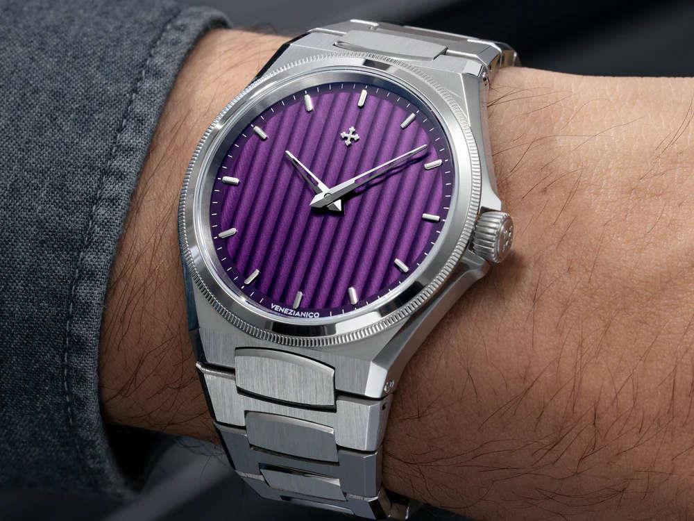 Reloj Automático Venezianico Arsenale, 40 mm, Violeta, 6221501C