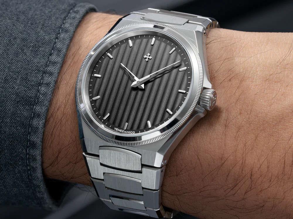 Reloj Automático Venezianico Arsenale, 40 mm, Gris, 6221503C