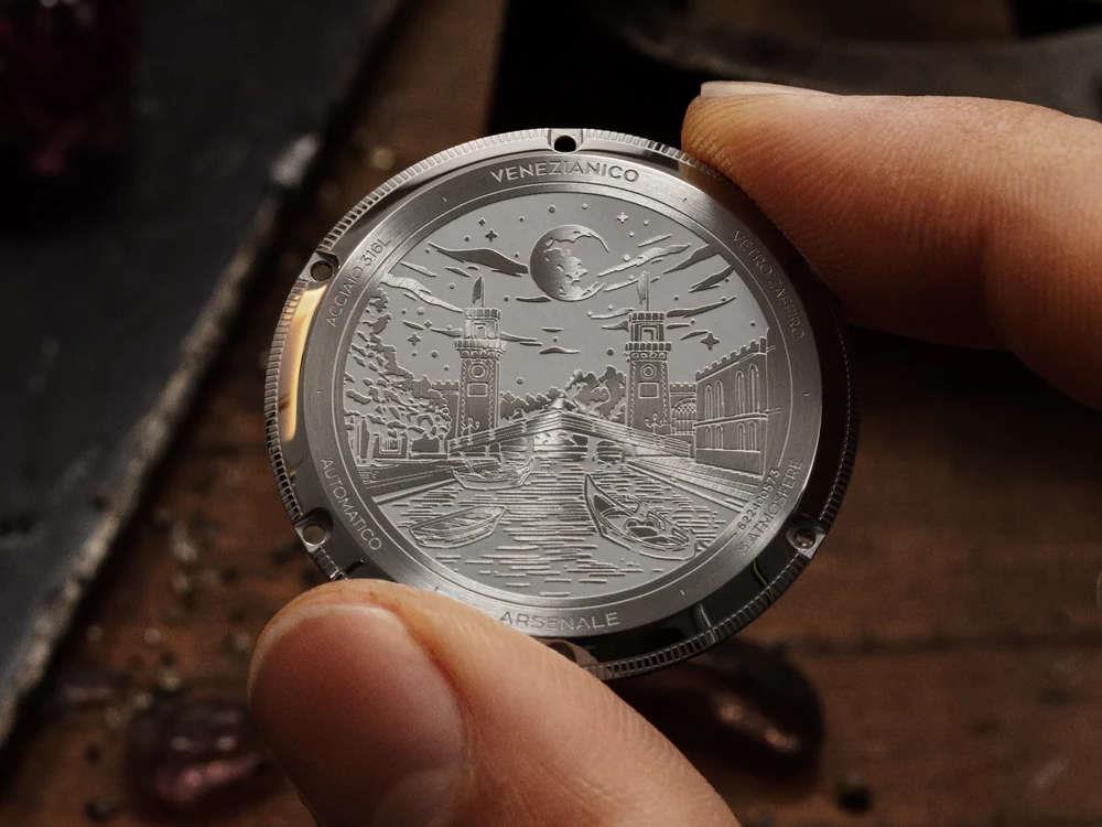 Reloj Automático Venezianico Arsenale Avventurina, 40 mm, Azul, 6221550