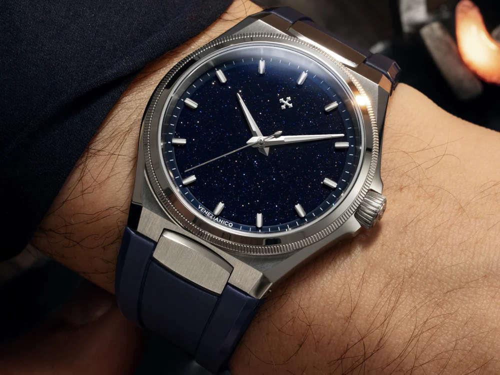 Reloj Automático Venezianico Arsenale Avventurina, 40 mm, Azul, 6221550