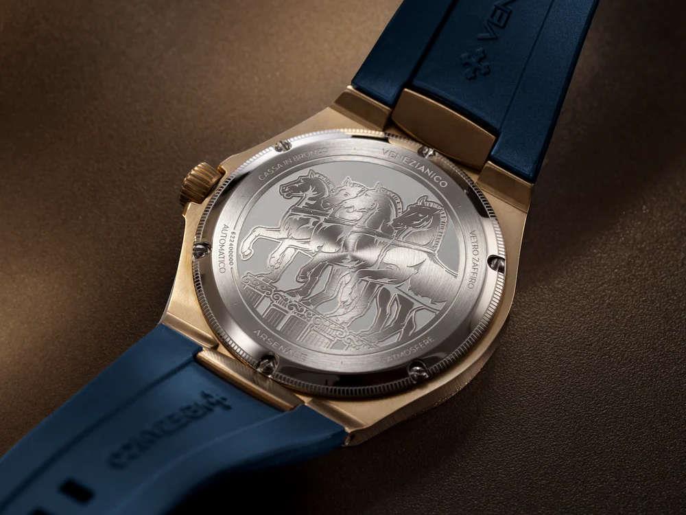 Reloj Automático Venezianico Arsenale Bronzo, Bronce, 40 mm, Azul, 6221556