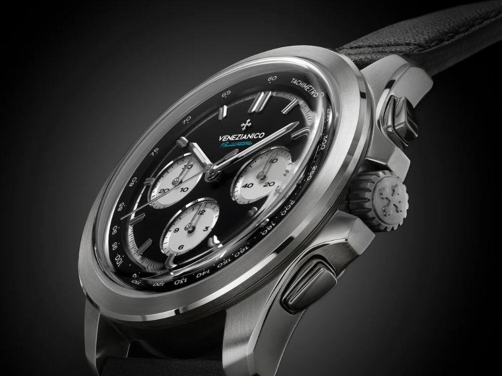 Reloj Automático Venezianico Bucintoro, 42 mm, Negro, 8221511C