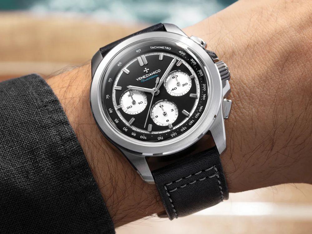 Reloj Automático Venezianico Bucintoro, 42 mm, Negro, 8221511C