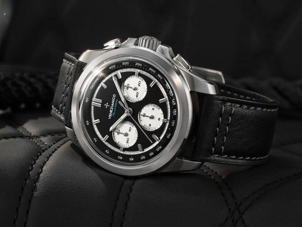 Reloj Automático Venezianico Bucintoro, 42 mm, Negro, 8221511C