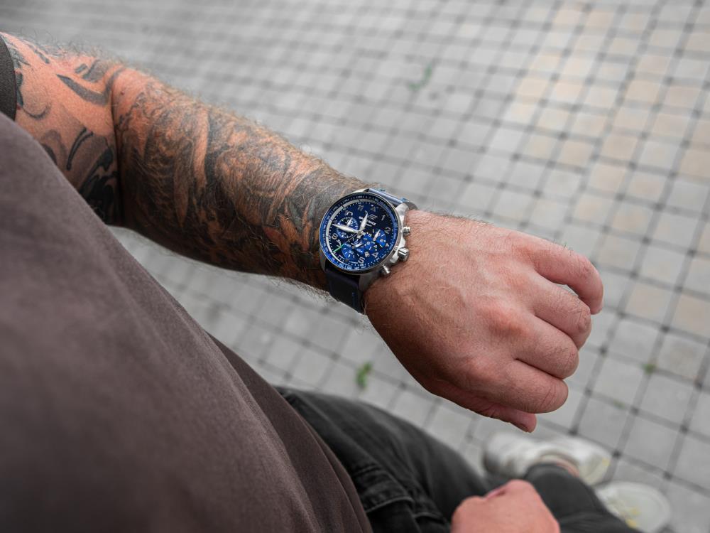 Reloj de Cuarzo Vostok Europe Space Race, Azul, 46.5 mm, Crono, 6S20-325A742