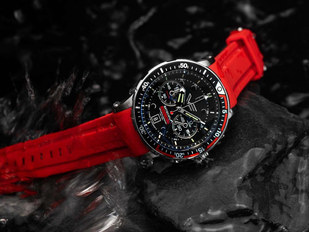 Reloj de Cuarzo Vostok Europe Batiscafos, Negro, 49.7 mm, 6S21-511A771-L-BK