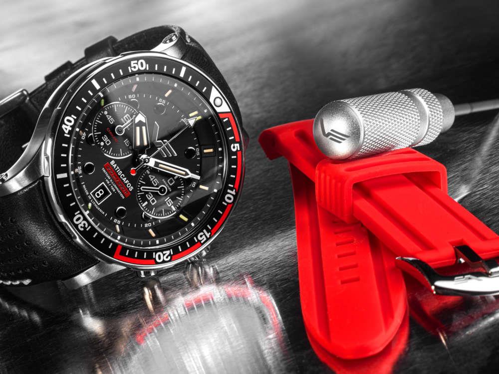 Reloj de Cuarzo Vostok Europe Batiscafos, Negro, 49.7 mm, 6S21-511A771-L-BK