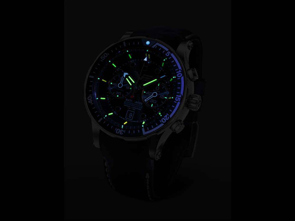 Reloj de Cuarzo Vostok Europe Batiscafos, Azul, 49.7 mm, 6S21-511A772-L-BL