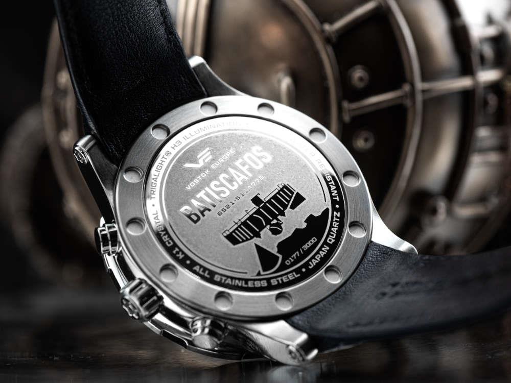 Reloj de Cuarzo Vostok Europe Batiscafos, Azul, 49.7 mm, 6S21-511A772-L-BL