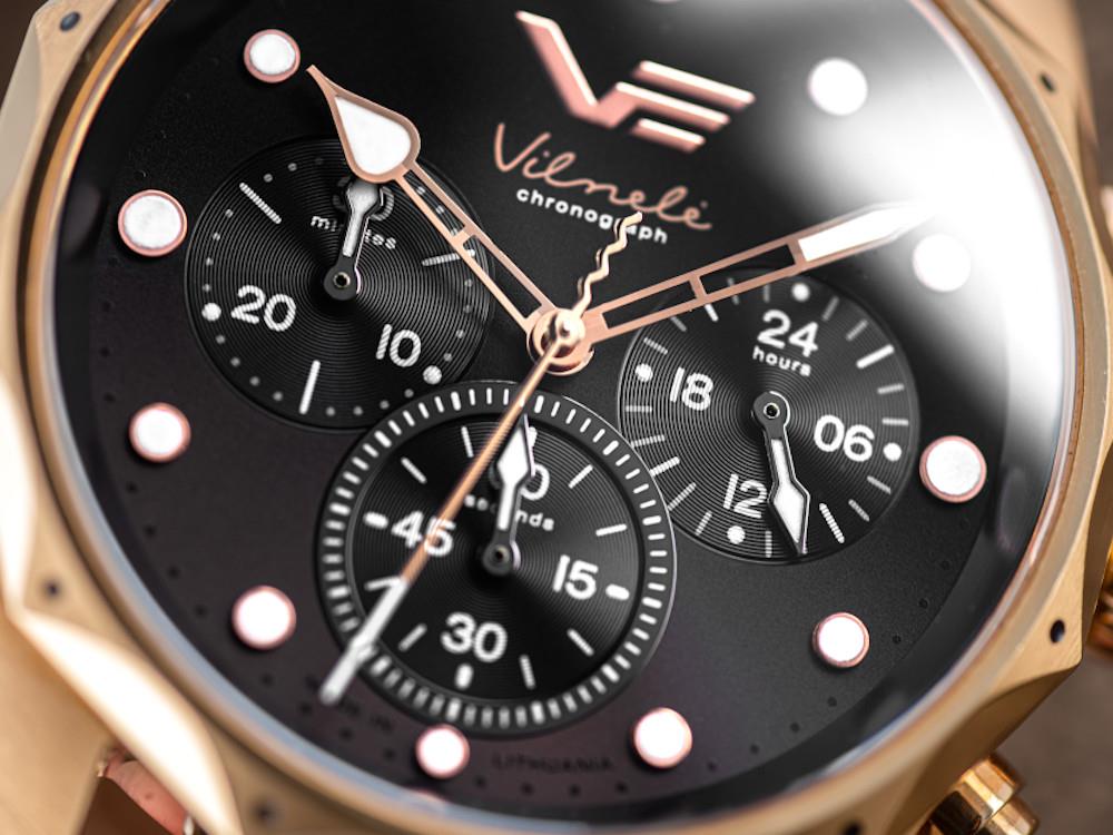 Reloj de Cuarzo Vostok Europe Vilnelė, Negro, 39 mm, JS20-125B751-L-BK