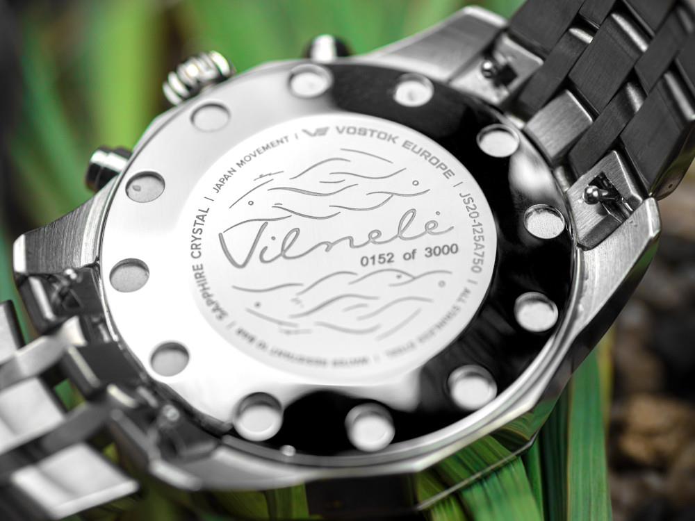 Reloj de Cuarzo Vostok Europe Vilnelė, Verde,Edición Limitada, JS20-125E752-L-GR