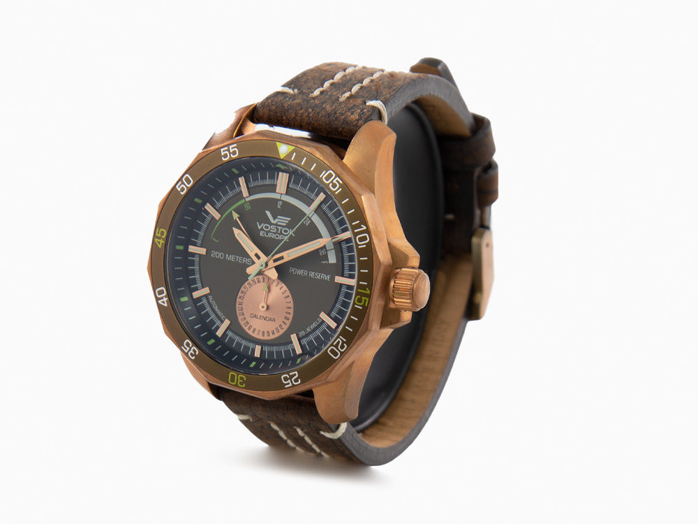 Reloj Automático Vostok Europe Rocket N-1, Bronce, Verde, 46mm, NE57-225O565