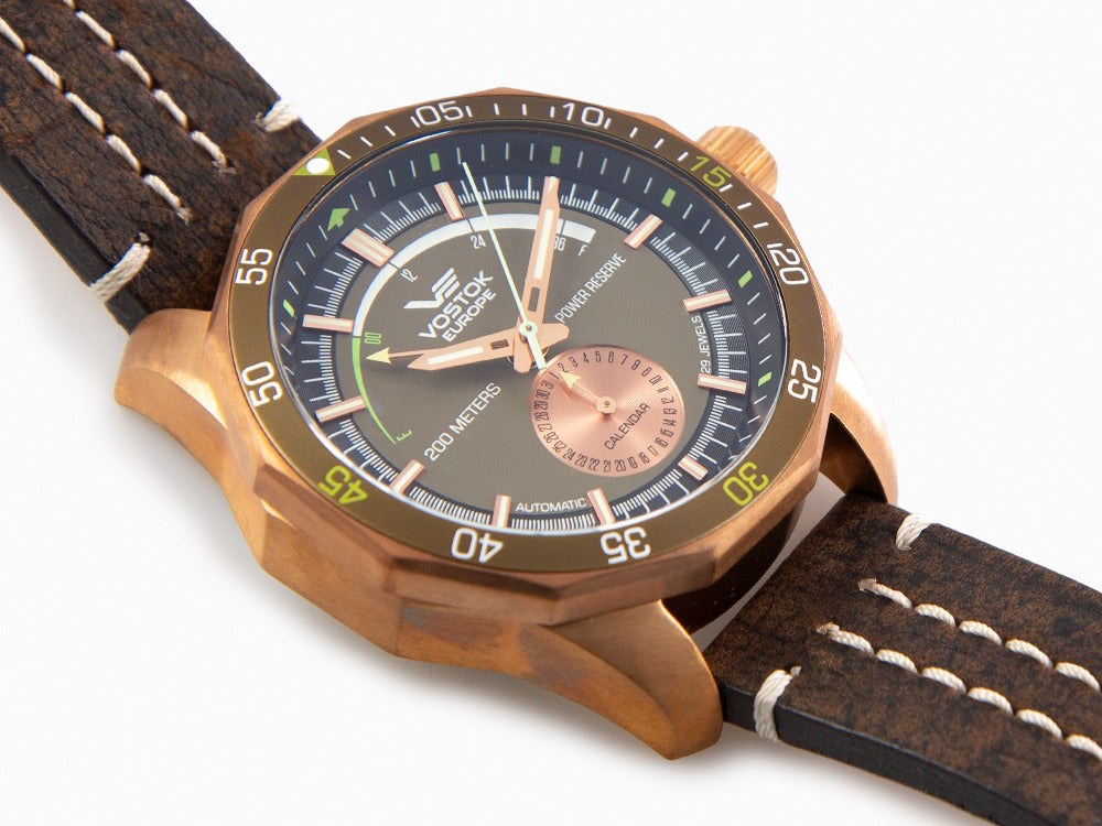 Reloj Automático Vostok Europe Rocket N-1, Bronce, Verde, 46mm, NE57-225O565