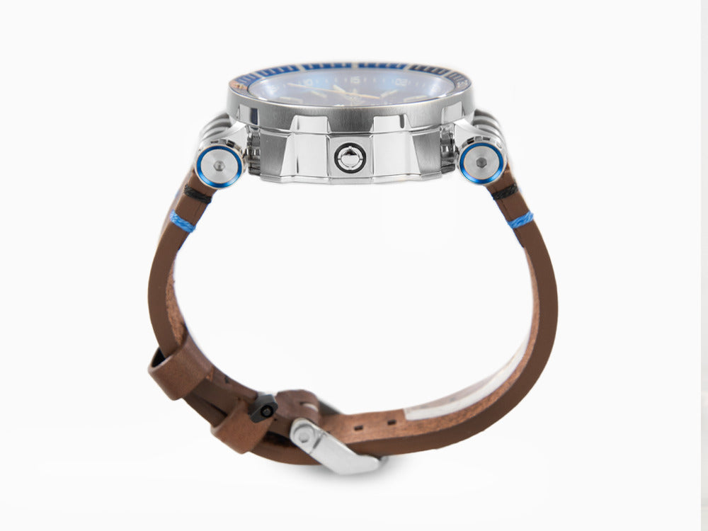 Reloj Automático Vostok Europe Energia II GMT, Azul, Ed Limitada, NH34-575A716