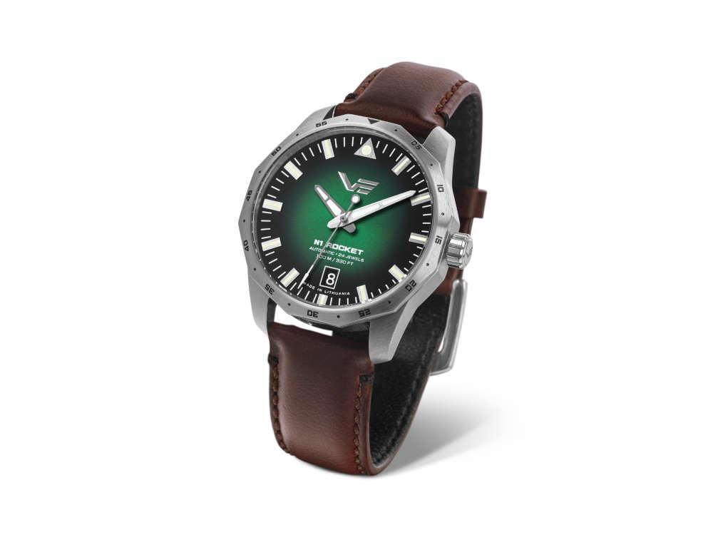 Reloj Automático Vostok Europe Rocket N1 Compact, Verde, 39 mm, NH35-125A749